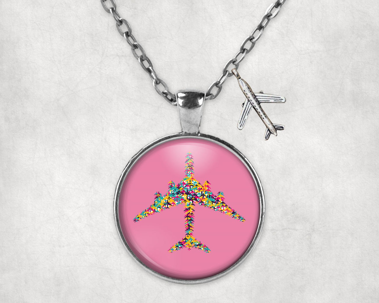 Colourful Airplane Designed Necklaces