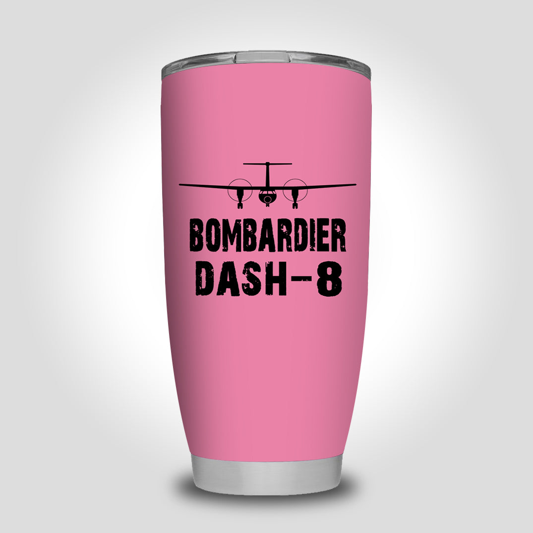Bombardier Dash-8 & Plane Designed Tumbler Travel Mugs