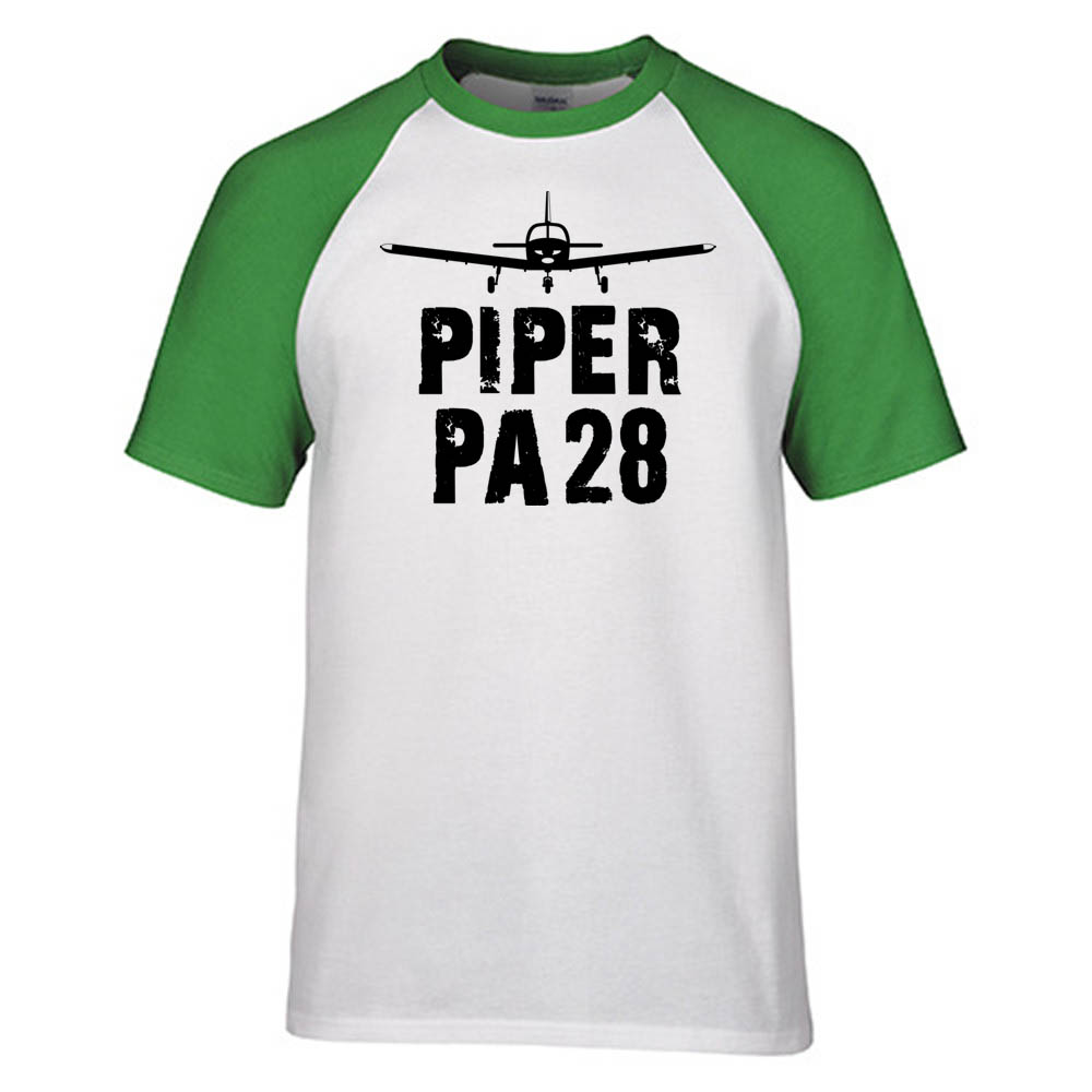 Piper PA28 & Plane Designed Raglan T-Shirts