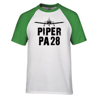 Thumbnail for Piper PA28 & Plane Designed Raglan T-Shirts