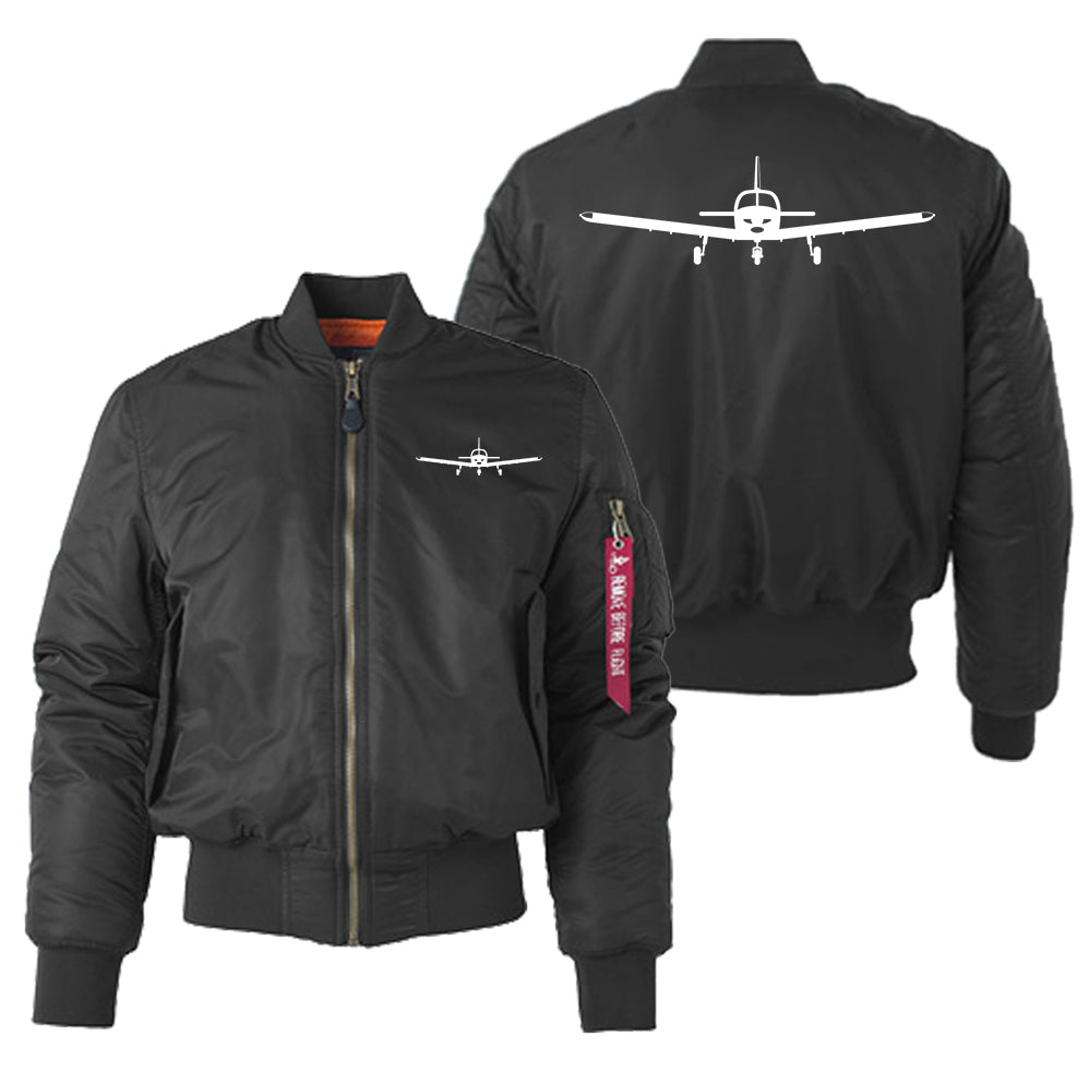 Piper PA28 Silhouette Plane Designed "Women" Bomber Jackets