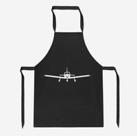 Thumbnail for Piper PA28 Silhouette Plane Designed Kitchen Aprons