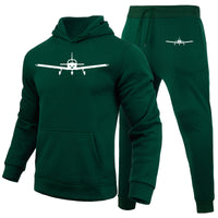 Thumbnail for Piper PA28 Silhouette Plane Designed Hoodies & Sweatpants Set