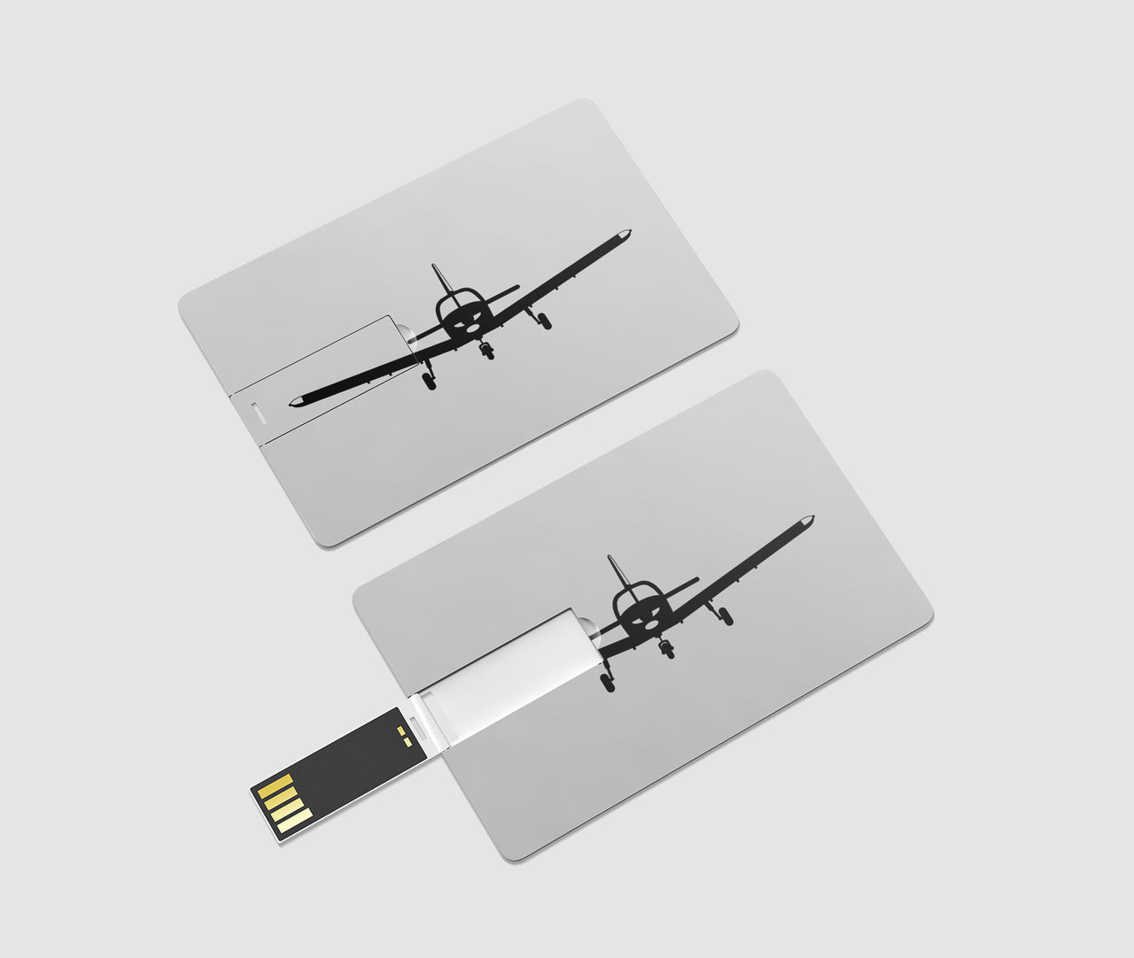 Piper PA28 Silhouette Plane Designed USB Cards