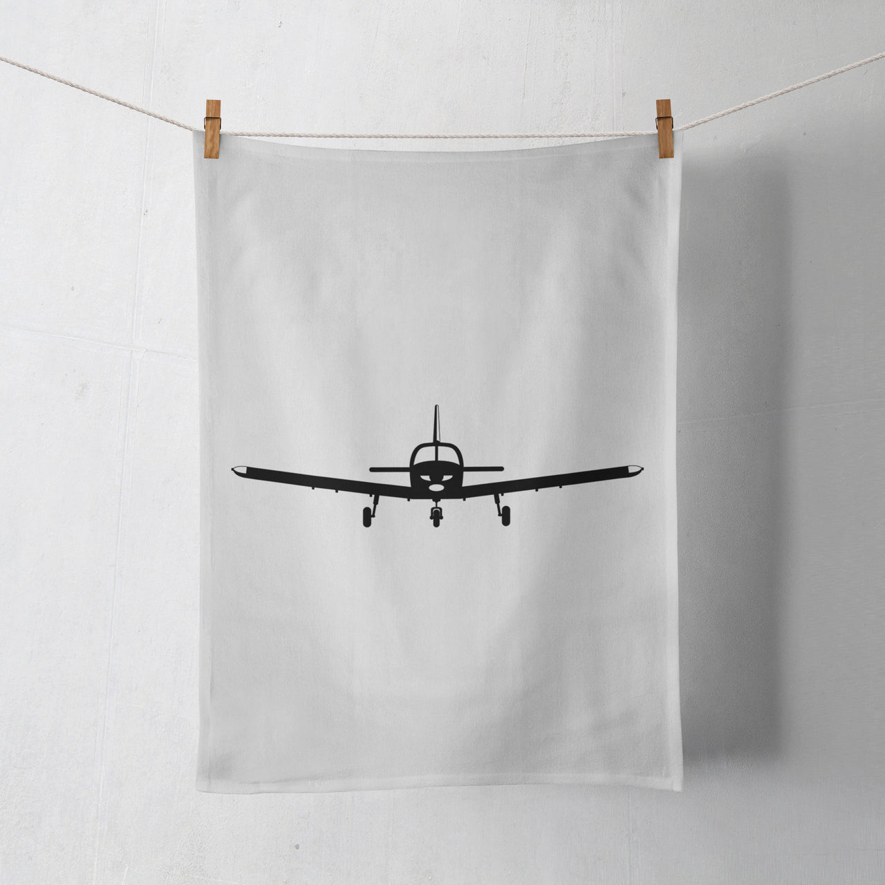 Piper PA28 Silhouette Plane Designed Towels