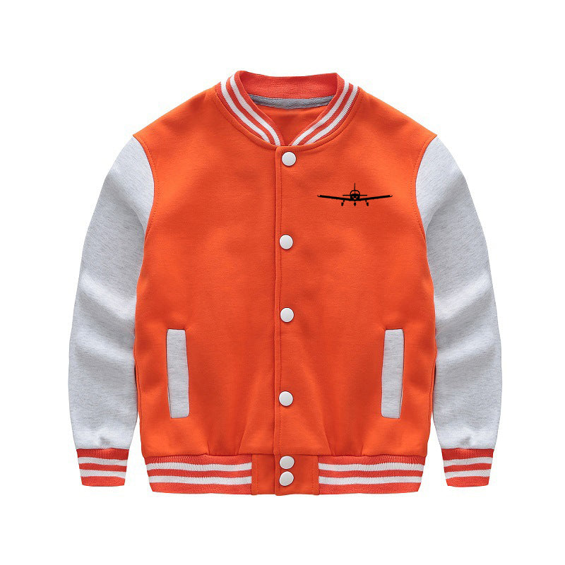 Piper PA28 Silhouette Plane Designed "CHILDREN" Baseball Jackets