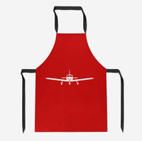 Thumbnail for Piper PA28 Silhouette Plane Designed Kitchen Aprons