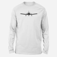 Thumbnail for Piper PA28 Silhouette Plane Designed Long-Sleeve T-Shirts