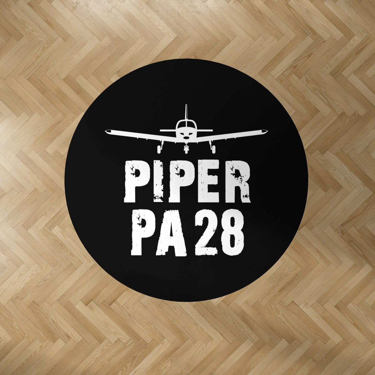 Piper PA28 & Plane Designed Carpet & Floor Mats (Round)