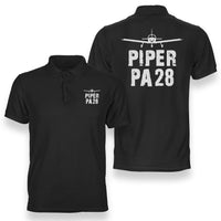 Thumbnail for Piper PA28 & Plane Designed Double Side Polo T-Shirts