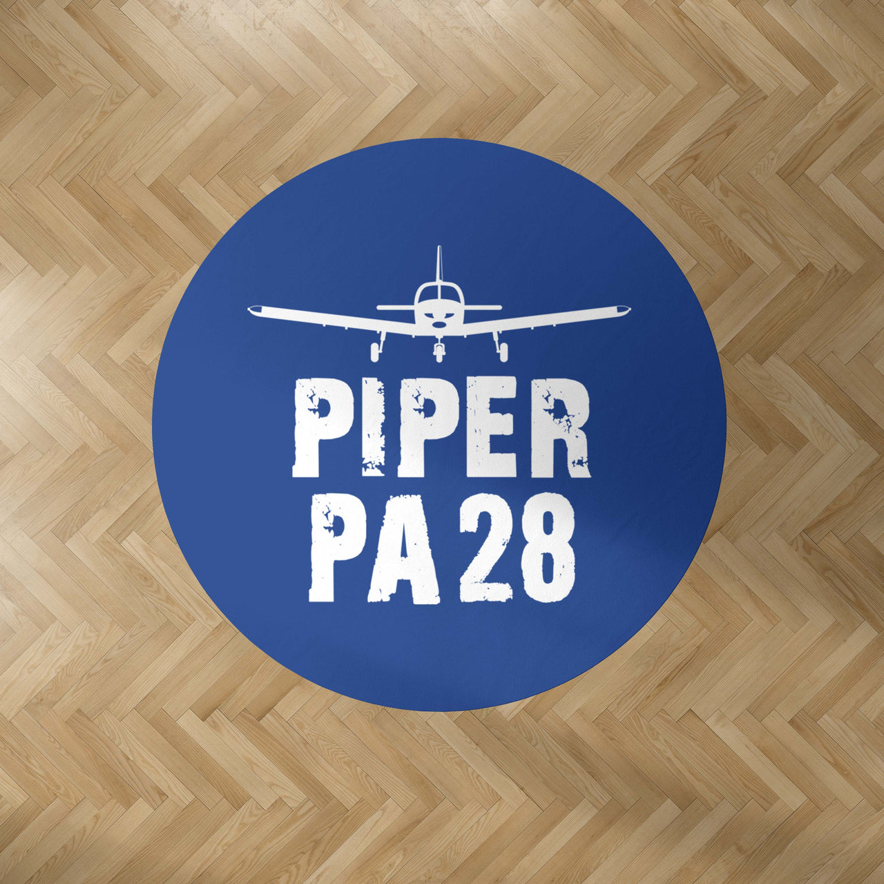 Piper PA28 & Plane Designed Carpet & Floor Mats (Round)