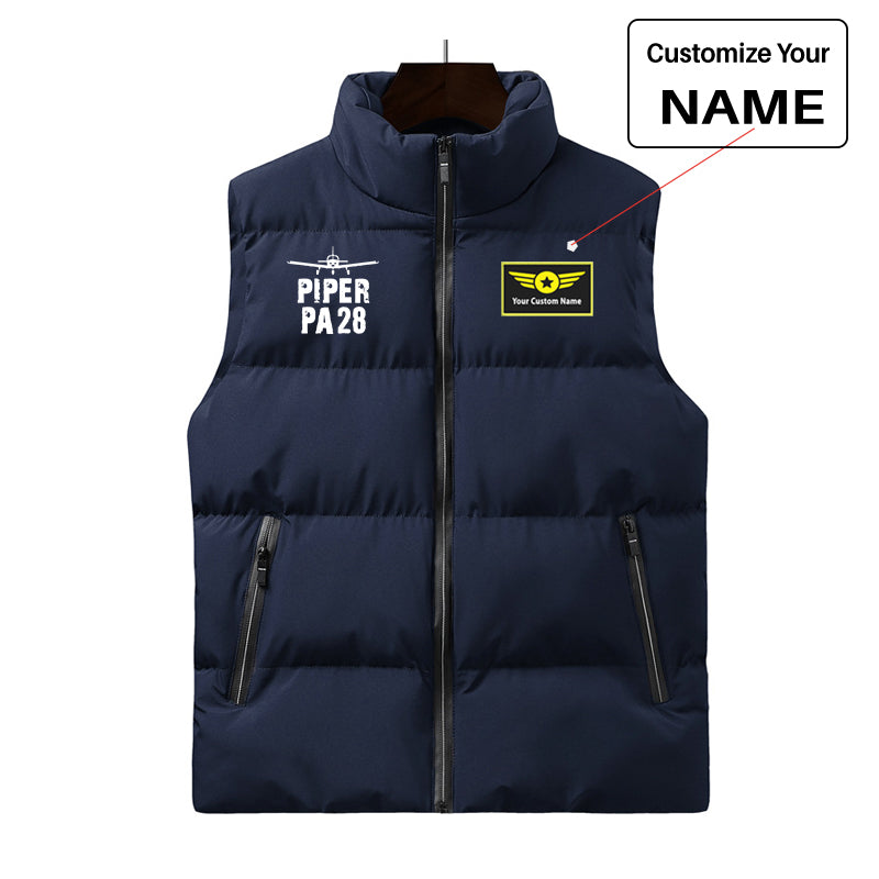 Piper PA28 & Plane Designed Puffy Vests