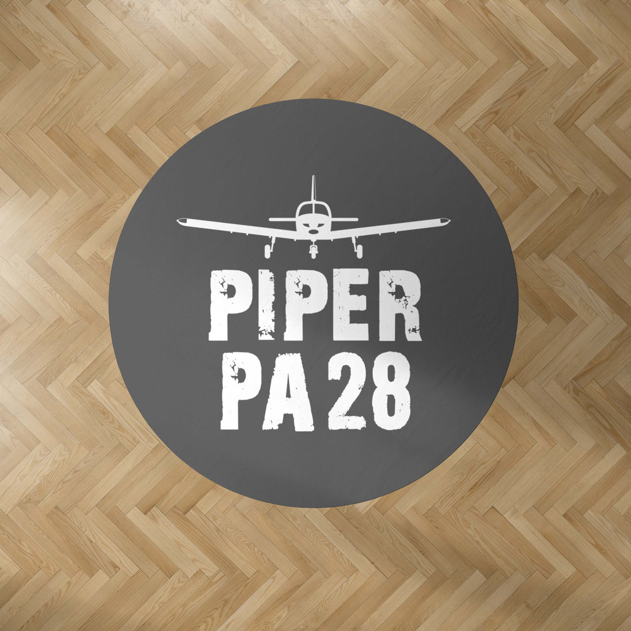 Piper PA28 & Plane Designed Carpet & Floor Mats (Round)