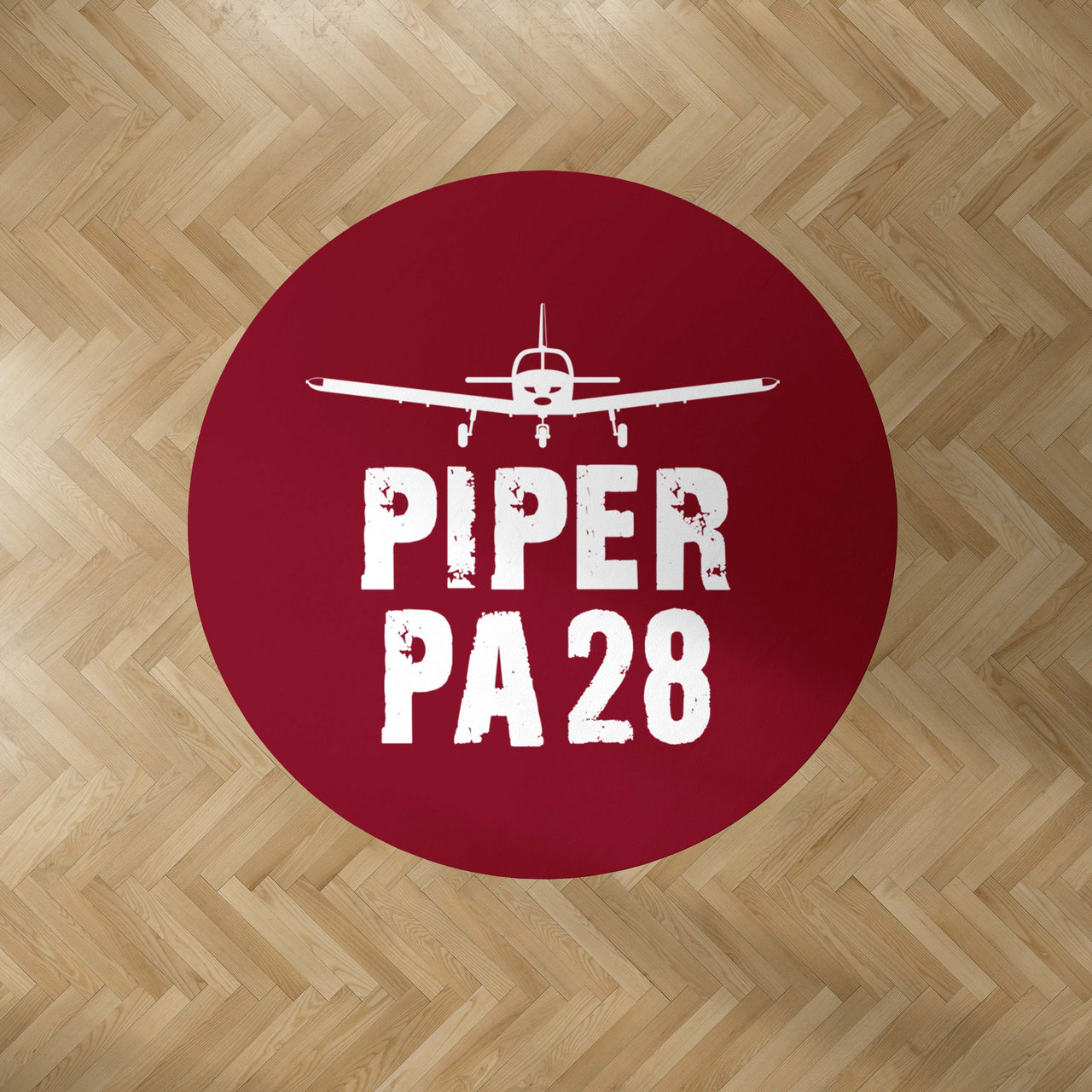 Piper PA28 & Plane Designed Carpet & Floor Mats (Round)