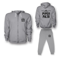 Thumbnail for Piper PA28 & Plane Designed Zipped Hoodies & Sweatpants Set