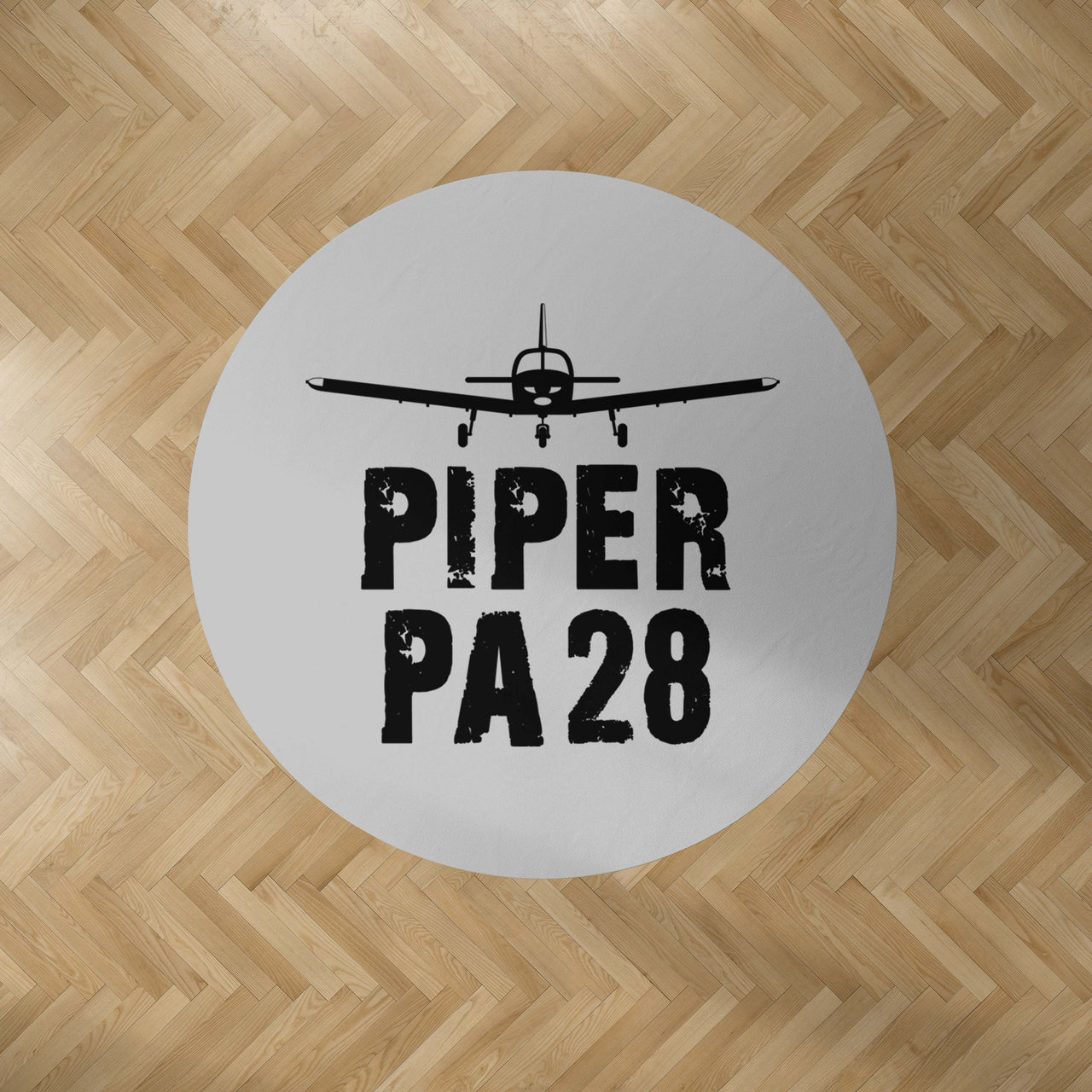 Piper PA28 & Plane Designed Carpet & Floor Mats (Round)