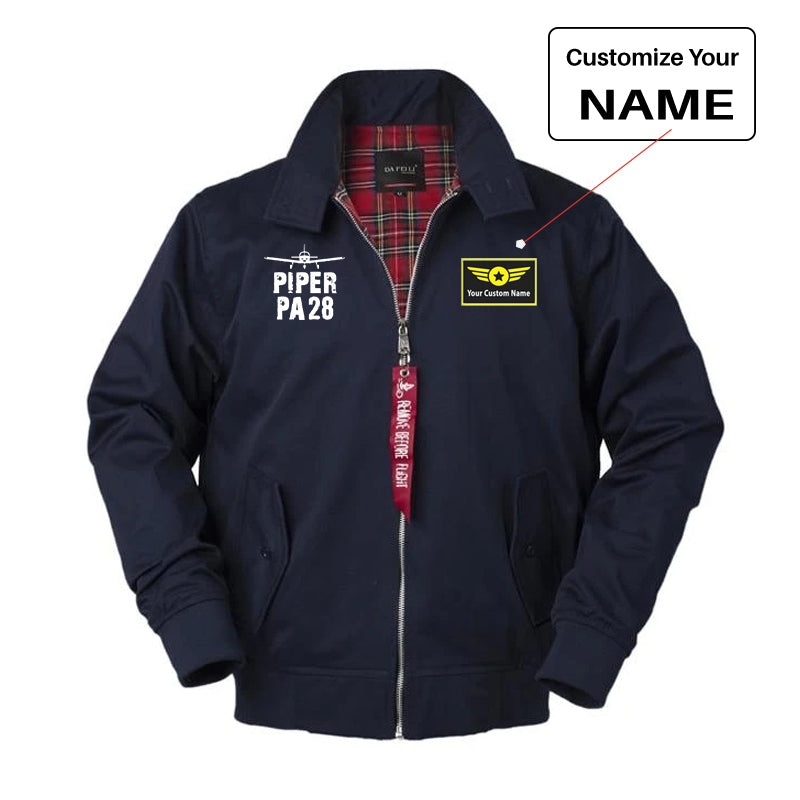 Piper PA28 & Plane Designed Vintage Style Jackets