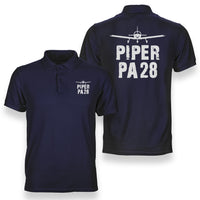 Thumbnail for Piper PA28 & Plane Designed Double Side Polo T-Shirts