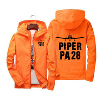 Thumbnail for Piper PA28 & Plane Designed Windbreaker Jackets