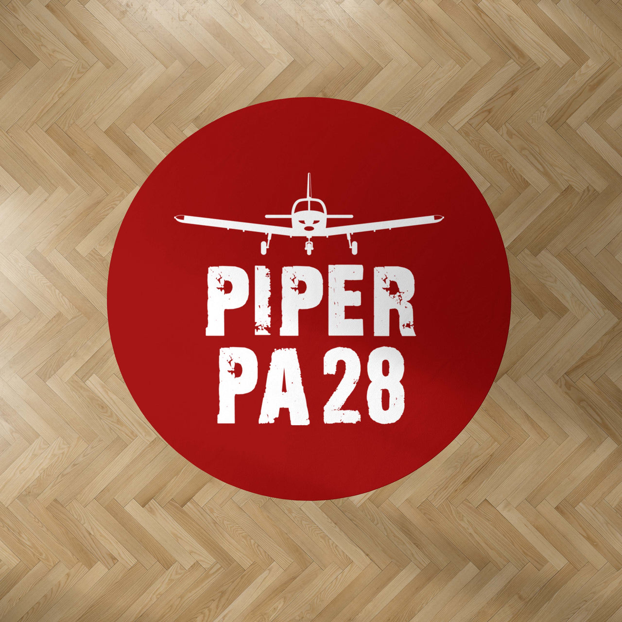 Piper PA28 & Plane Designed Carpet & Floor Mats (Round)