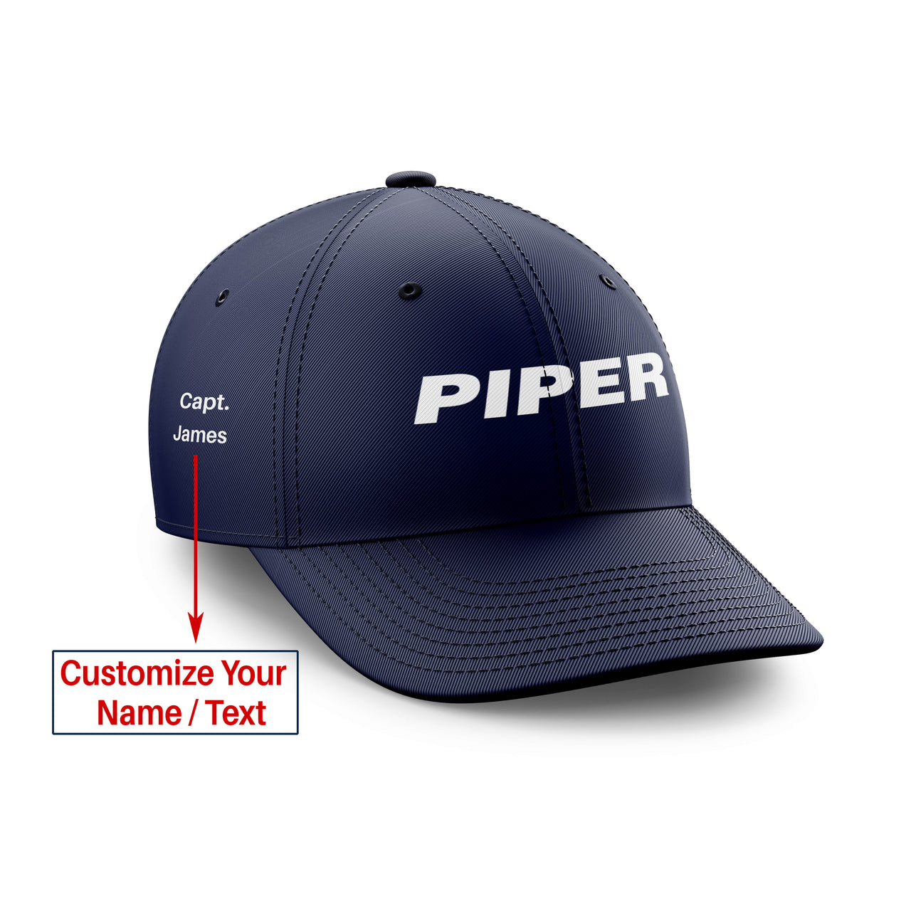 Piper & Text Designed Embroidered Hats