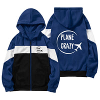 Thumbnail for Plane Crazy Designed Colourful Zipped Hoodies