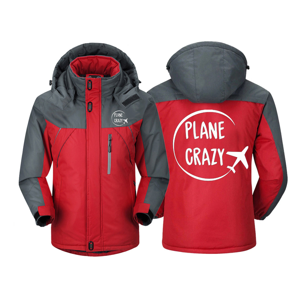 Plane Crazy Designed Thick Winter Jackets