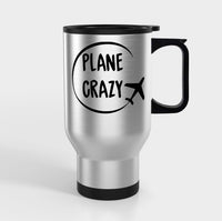 Thumbnail for Plane Crazy Designed Travel Mugs (With Holder)