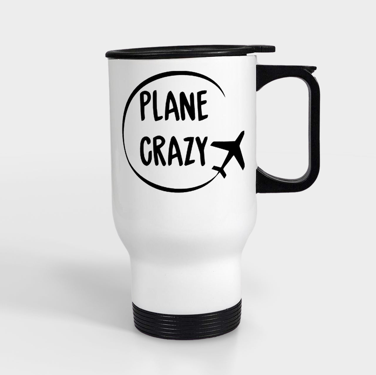 Plane Crazy Designed Travel Mugs (With Holder)