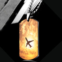 Thumbnail for Plane Passing By Designed Metal Necklaces
