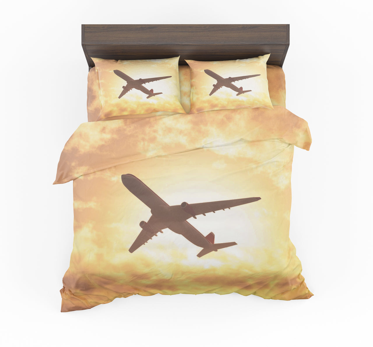 Plane Passing By Designed Bedding Sets