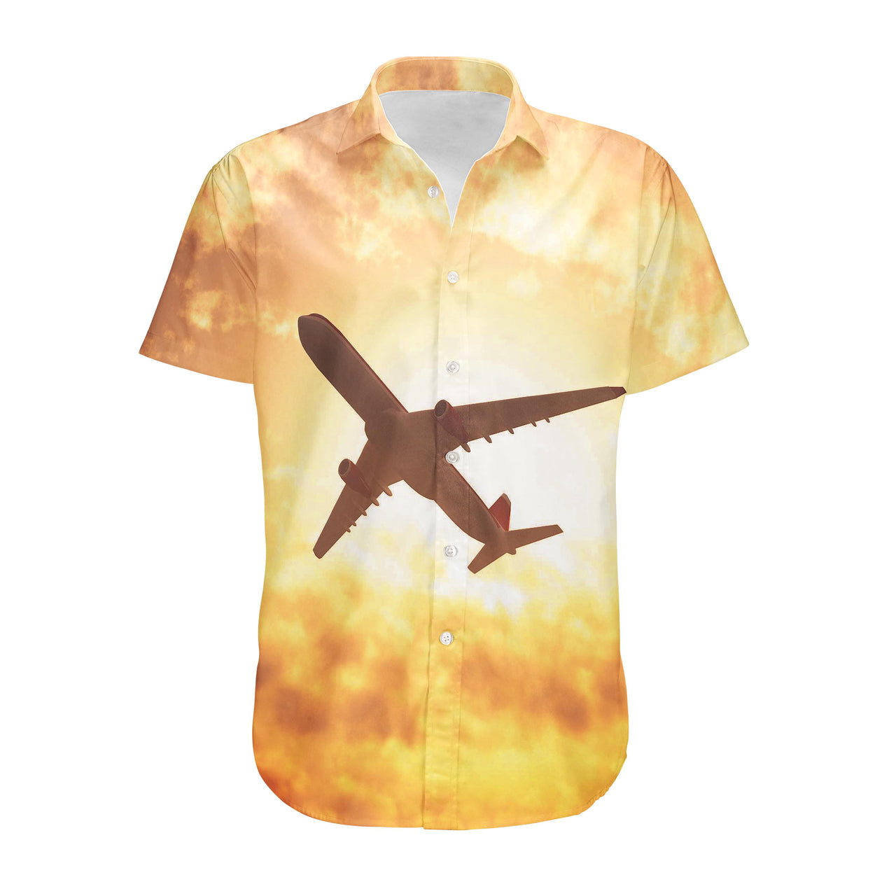Plane Passing By Designed 3D Shirts
