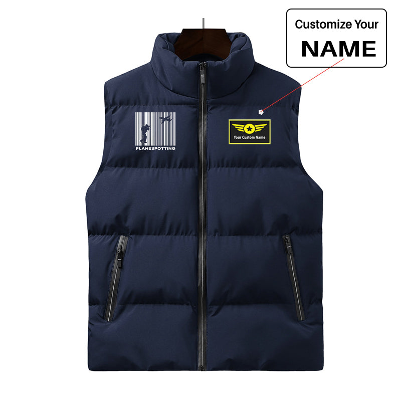 Planespotting Designed Puffy Vests