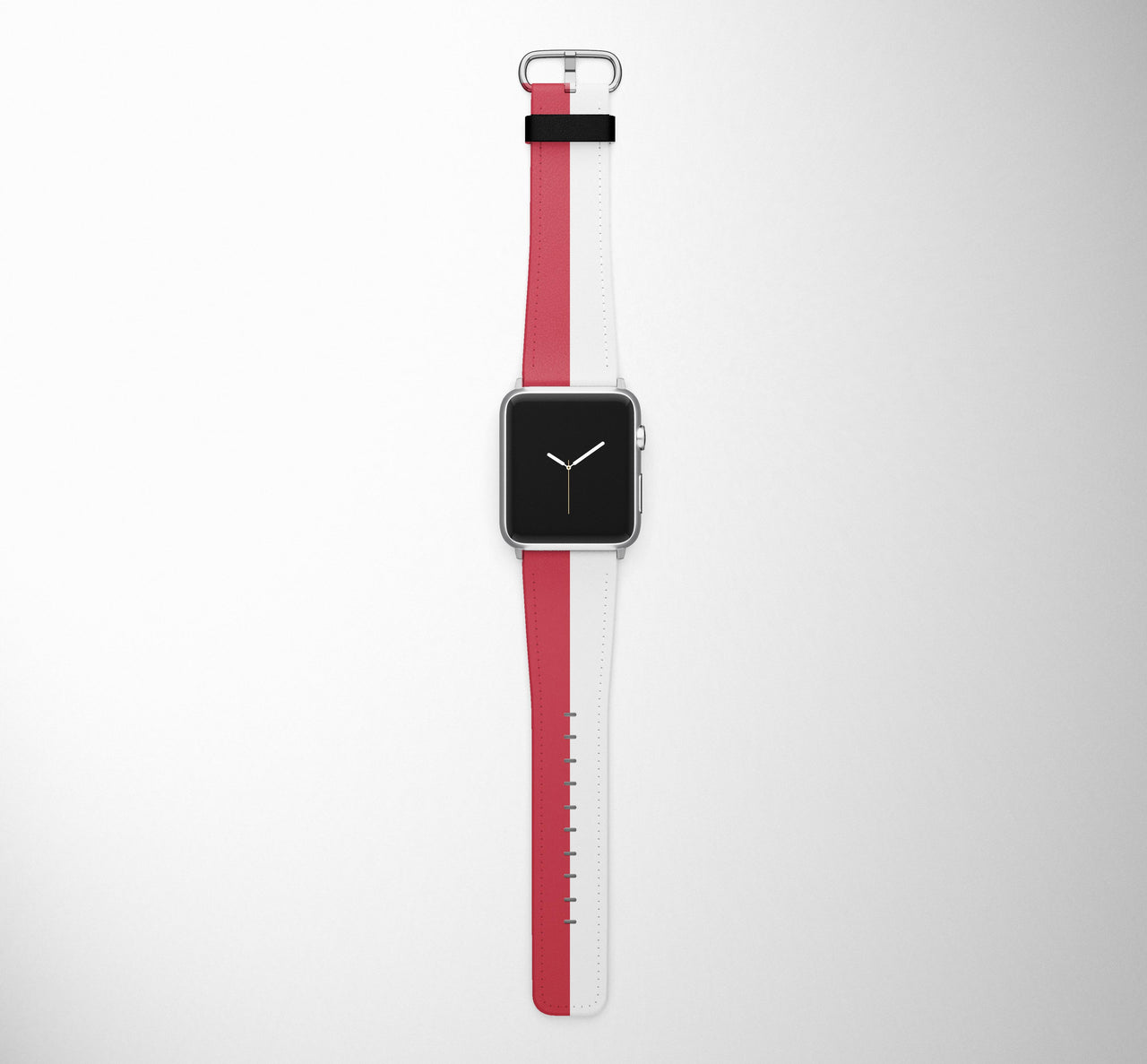 Poland Flag Designed Leather Apple Watch Straps