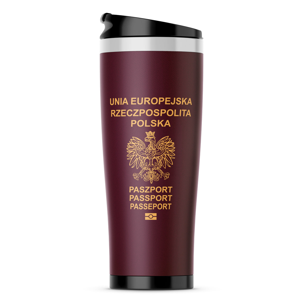Polish Passport Designed Stainless Steel Travel Mugs