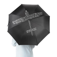 Thumbnail for Propeller Shape Aviation Alphabet Designed Umbrella