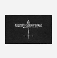 Thumbnail for Propeller Shape Aviation Alphabet Designed Door Mats