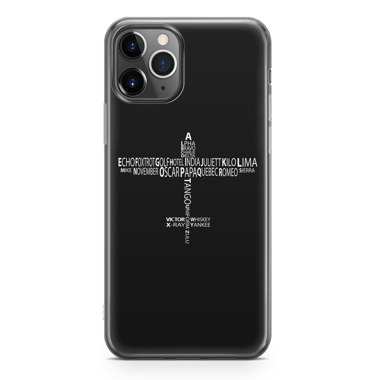 Propeller Shape Aviation Alphabet Designed iPhone Cases