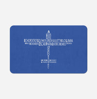 Thumbnail for Propeller Shape Aviation Alphabet Designed Bath Mats