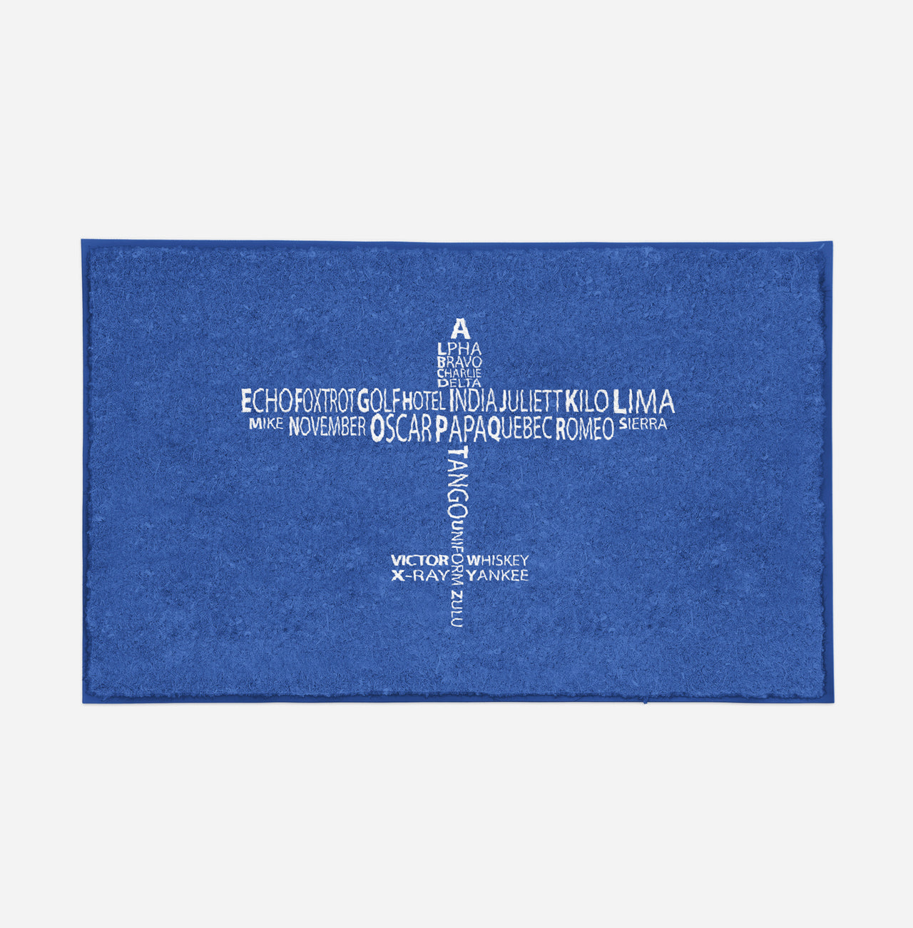 Propeller Shape Aviation Alphabet Designed Door Mats