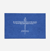 Thumbnail for Propeller Shape Aviation Alphabet Designed Door Mats