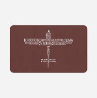 Thumbnail for Propeller Shape Aviation Alphabet Designed Bath Mats