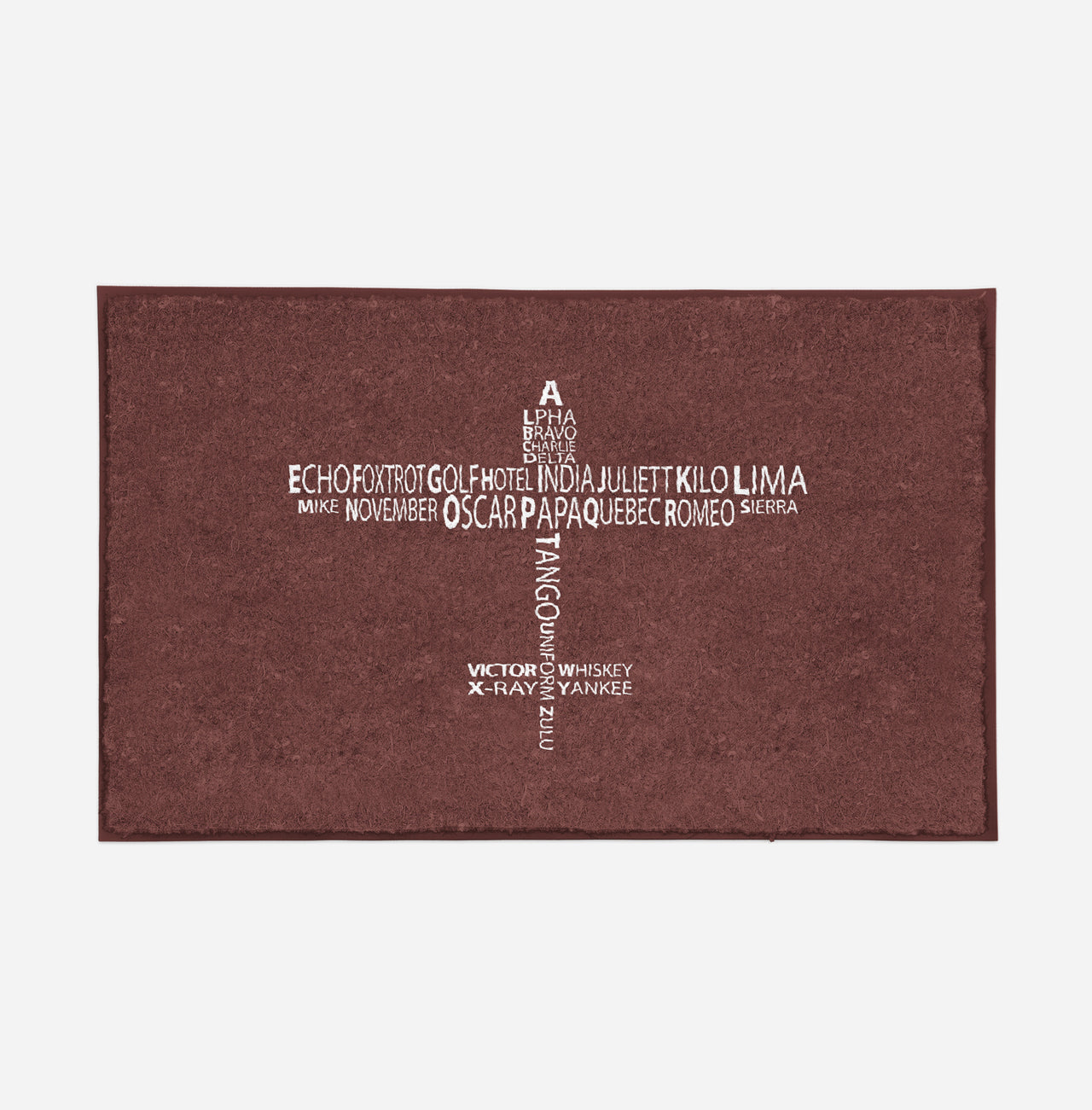 Propeller Shape Aviation Alphabet Designed Door Mats