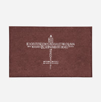 Thumbnail for Propeller Shape Aviation Alphabet Designed Door Mats