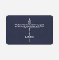 Thumbnail for Propeller Shape Aviation Alphabet Designed Bath Mats