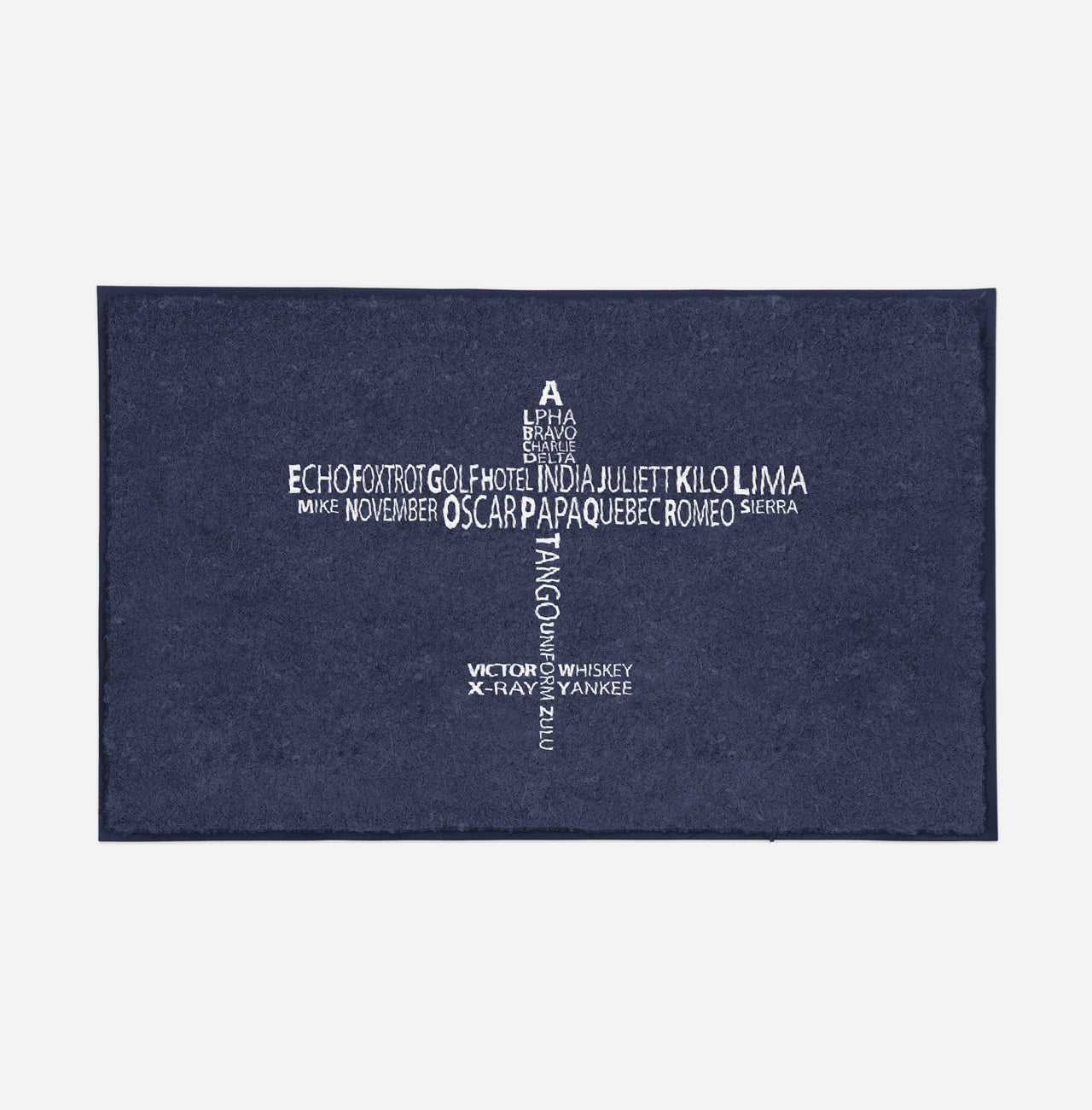 Propeller Shape Aviation Alphabet Designed Door Mats