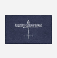 Thumbnail for Propeller Shape Aviation Alphabet Designed Door Mats