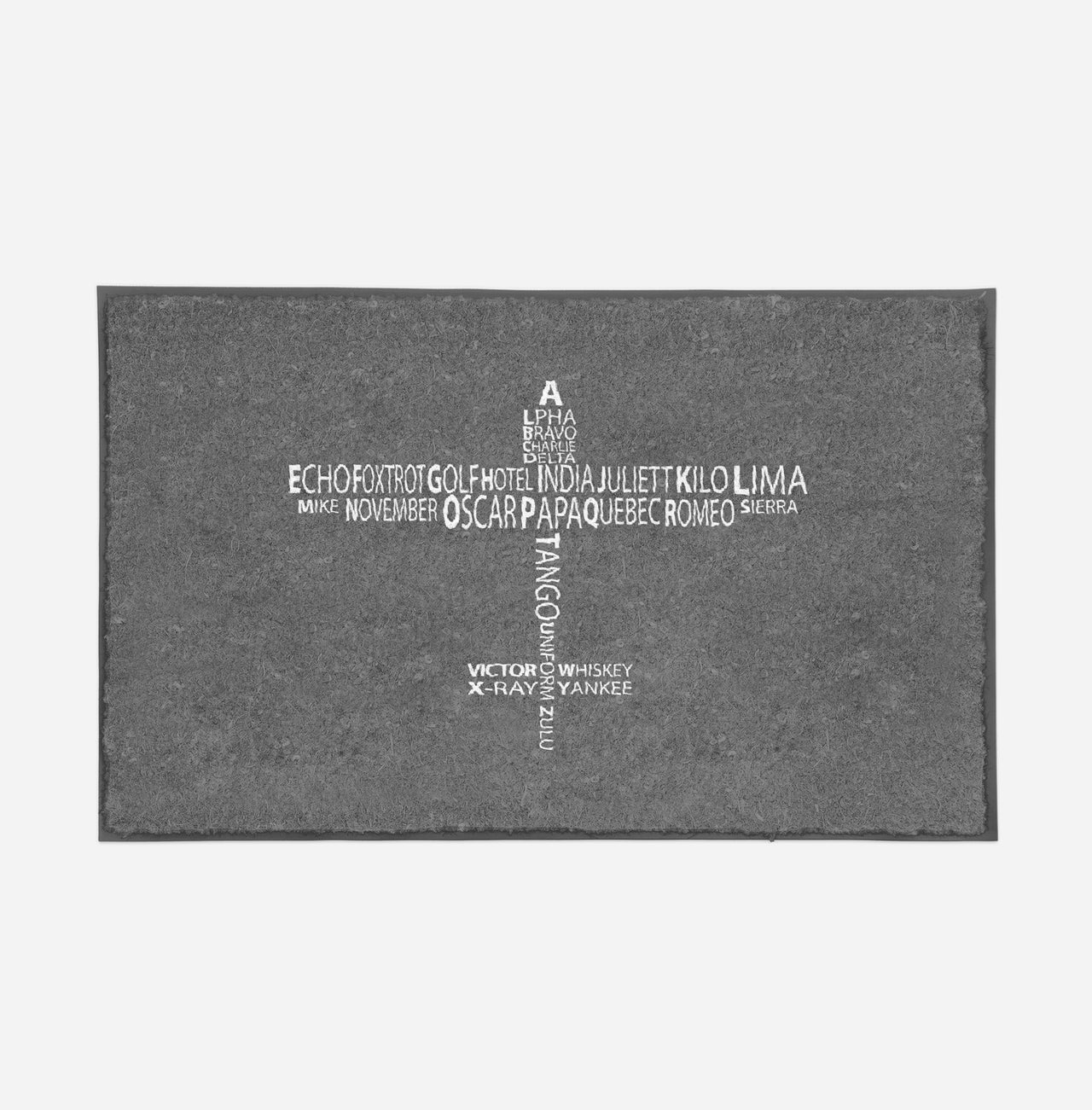 Propeller Shape Aviation Alphabet Designed Door Mats