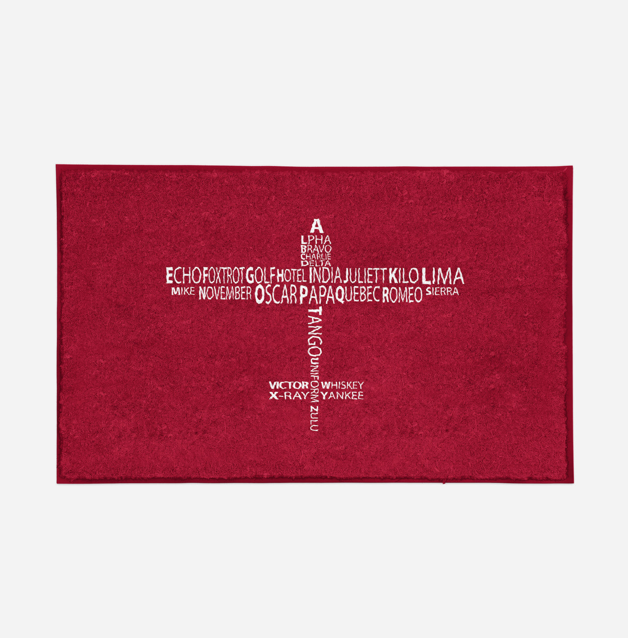 Propeller Shape Aviation Alphabet Designed Door Mats