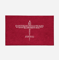 Thumbnail for Propeller Shape Aviation Alphabet Designed Door Mats